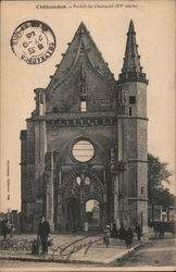 Entrance to Notre-Dame-du-Champdé Chateaudun, France Postcard Postcard Postcard