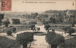 Mortagne Orne - Jardin de'Hotel de Ville Postcard