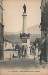 Chambery - La Fontaine des Elephants (de Boigne) Postcard