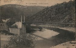 Le Pertaiset - Le Pont Suspendu Postcard