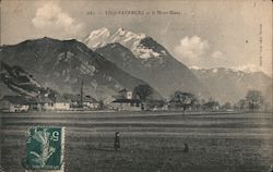 Viuz Faverges et le Mont Blanc Postcard