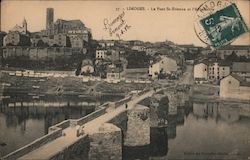 Limoges - Le Pont St-Etienne et l'Abbesallie France Postcard Postcard Postcard