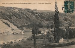 Bords de la Loire - Le Pontreliant Vernay a Villerest - Vueprise de Villerest Postcard