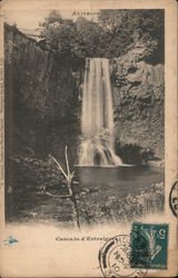 Cascade d'Entraigues, Auvergne Postcard