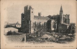 Cite de Carcassonne - Beffroi de l'Eglise Saint Nazaire Postcard