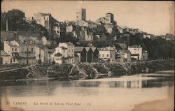 French city on a river Postcard