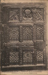 Decorated door in Vence Cathedral Postcard