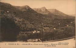 Route from Vence to Cagnes by Way of Baous Postcard