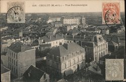 Panoramic view of Cholet Postcard