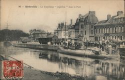 Le Torpilleur "Aquilon" Dans le Port Abbeville, France Postcard Postcard Postcard