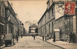 The Charpentier barrack and Commerce Street. Postcard