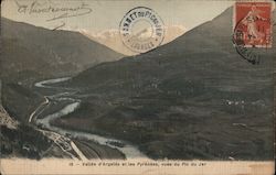 Vallee d'Argeles et les Pyrenees, vues du Pic du Jer France Postcard Postcard Postcard