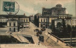 View of town square in Chalons-Sur-Marne France Postcard Postcard Postcard