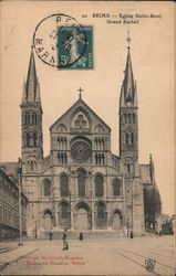 Reims - Church of S. Remi Grand Portal France Postcard Postcard Postcard