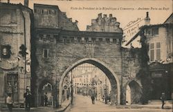 Visite du President de la Republique a Commercy. Ancienne Porte au Rupt Postcard