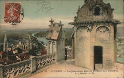 Auxerre - Vue panoramique prise sur le Clocher de la Cathedrale La Lanterne Postcard