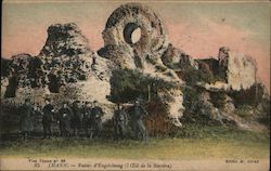 Ruined French fortress featuring the Eye of the Witch Thann, France Postcard Postcard Postcard