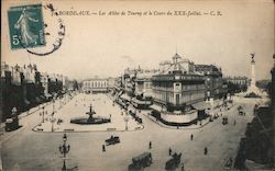 Intersection of two streets in Bordeaux Postcard