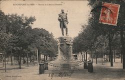 Photograph of a French military monument Rochefort, France Postcard Postcard Postcard