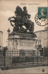 Statue de Francois 1er Postcard