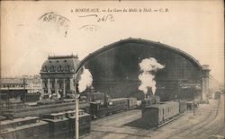 Bordeaux - La Gare du Midi; le Hall Postcard