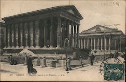 Roman ruins in France Nimes, France Postcard Postcard Postcard