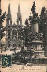 Eglise des Reformes et Monument des Mobils Marseille, France Postcard Postcard Postcard