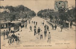 Le Prado Vu de la Plage Postcard