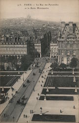 Paris - La Rue des Pyramides et la Butte Montmartre Postcard