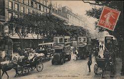 Boulevard des Italiens Paris, France Postcard Postcard Postcard