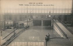 Interieur de la Gare d'Austerlitz, Vue Prise du Metro Postcard