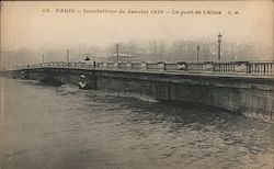 Le Pont de l'Alma Paris, France Postcard Postcard Postcard