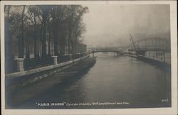 Paris Inonde France Postcard Postcard Postcard