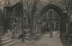 Musee de Cluny - The Garden Entrance - Door of the Abbey of Saint-Germain-des-Pres Postcard