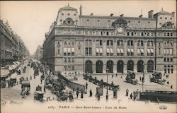 Paris - Gare Saint Lazare - Cour de Rome Postcard