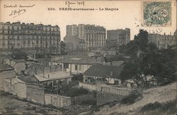 View of a neighborhood in Montmartres Postcard