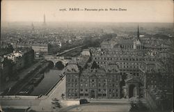 Paris-Panorama pris de Notre-Dame France Postcard Postcard Postcard