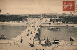 Pont et Place de la Concorde Postcard