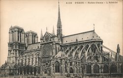 Notre-Dame - L'Abside Paris, France Postcard Postcard Postcard