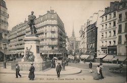 Paris - Place Maubert Postcard