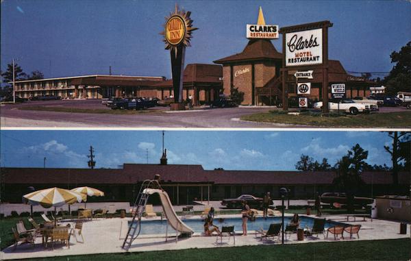 Quality Inn Clark S And Restaurant Santee Sc Postcard