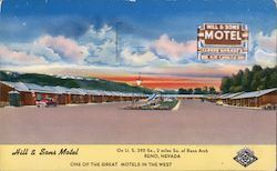 Hill & Sons Motel Reno, NV Postcard Postcard Postcard