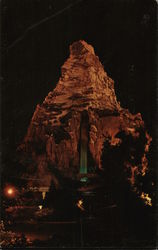 Matterhorn at Night Disney Postcard Postcard Postcard