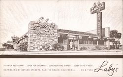 Luby's, A Family Restaurant, Open for Breakfast, Luncheon and Dinner, Seven Days a Week Postcard