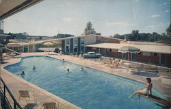 Howard Johnson's Motor Lodge, People in Pool Willow Grove, PA Jos. F. Moresello Postcard Postcard Postcard