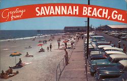 Greetings from Savannah Beach on Tybee Island Georgia Postcard Postcard Postcard