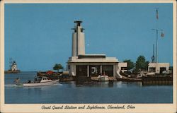 Coast Guard Station and Lighthouse Cleveland, OH Postcard Postcard Postcard