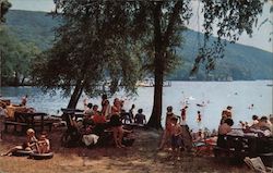 Picnicking and Bathing at Windermere Beach Greenwood Lake, NY Postcard Postcard Postcard