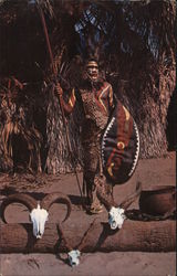 "Machakas"The Masai Warrior Postcard