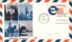 Discover America - First Day of Issue - May 27, 1966 Postcard